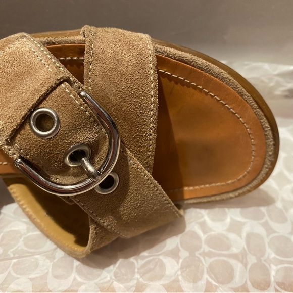 Coach Suede Slide Sandal - Picture 2 of 8